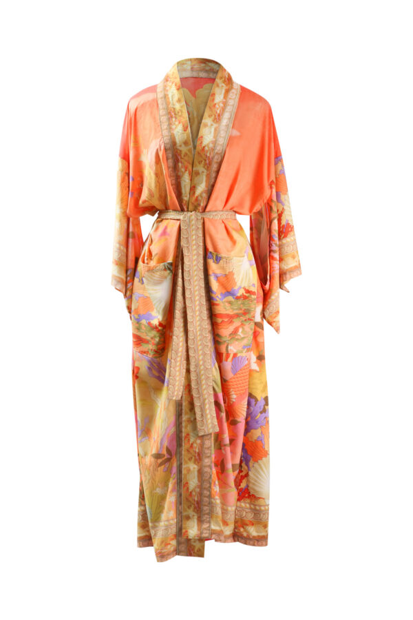 Mermaid Orange Kimono