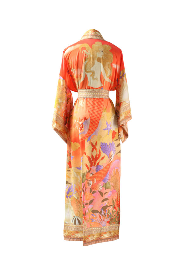 Mermaid Orange Kimono