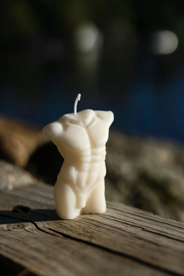 Male Body Sculpture Candle