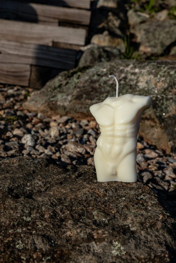 Male Body Sculpture Candle